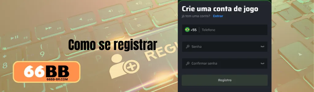 Tela de cadastro na 66BB